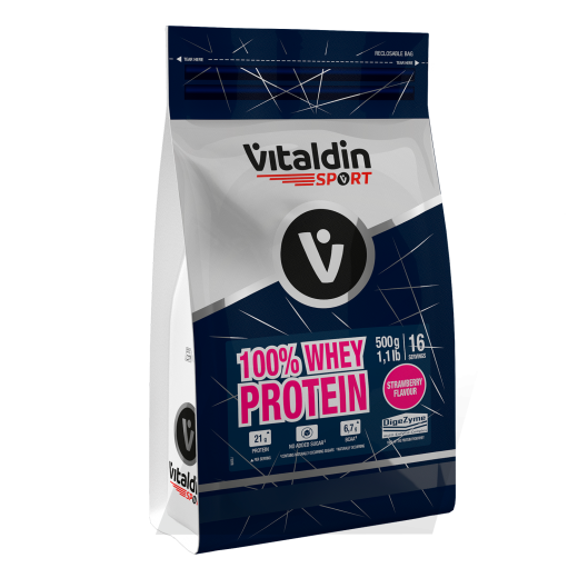 Proteína Whey fresa - Vitaldin