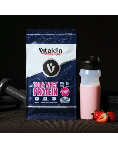 Proteína Whey fresa - Vitaldin