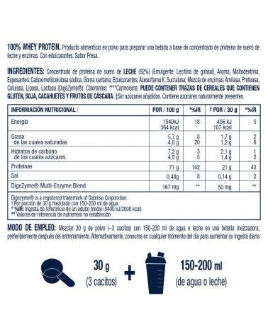 Proteína Whey fresa - Vitaldin