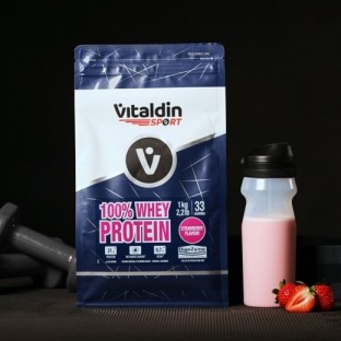Proteína Whey fresa - Vitaldin