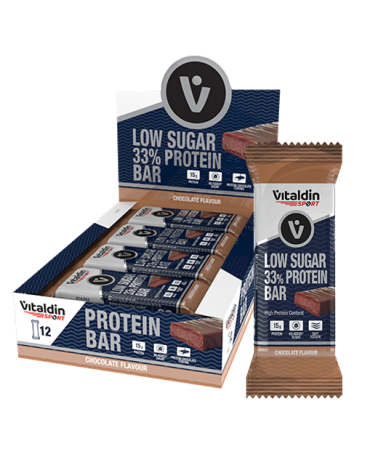 x12 Barritas de Proteína de Chocolate Alto Contenido Proteico y Bajas en Azúcares -  Energía y sabor