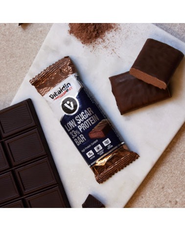 x12 Barritas de Proteína de Chocolate Alto Contenido Proteico y Bajas en Azúcares -  Energía y sabor