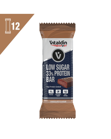 x12 Barritas de Proteína de Chocolate Alto Contenido Proteico y Bajas en Azúcares -  Energía y sabor