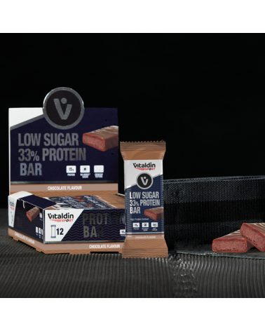 x12 Barritas de Proteína de Chocolate Alto Contenido Proteico y Bajas en Azúcares -  Energía y sabor