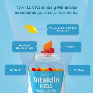 Gominolas de Multivitaminas Sin azúcar para niños