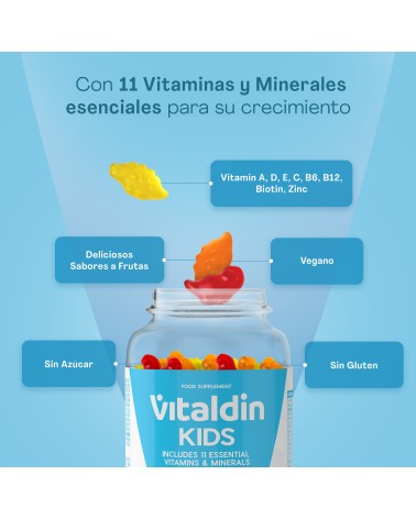 Gominolas de Multivitaminas Sin azúcar para niños