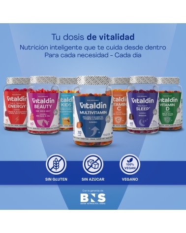 Gominolas de Multivitaminas sin Azúcar para adultos