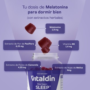 Gominolas para dormir con Melatonina 1,9MG