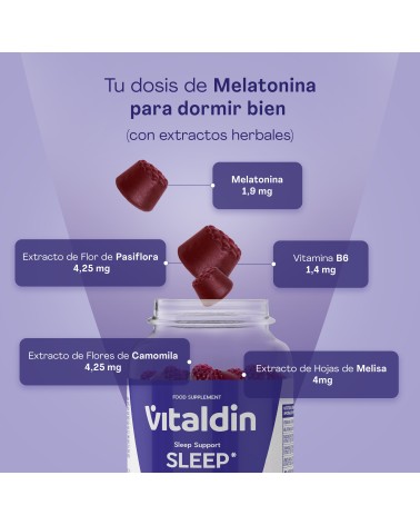 Gominolas para dormir con Melatonina 1,9MG