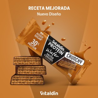 X12 Barritas Wafer proteicas con colágeno sabor Caramelo Salado