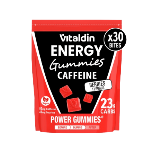 Gominolas de Cafeína y Taurina con sabor a frutos rojos